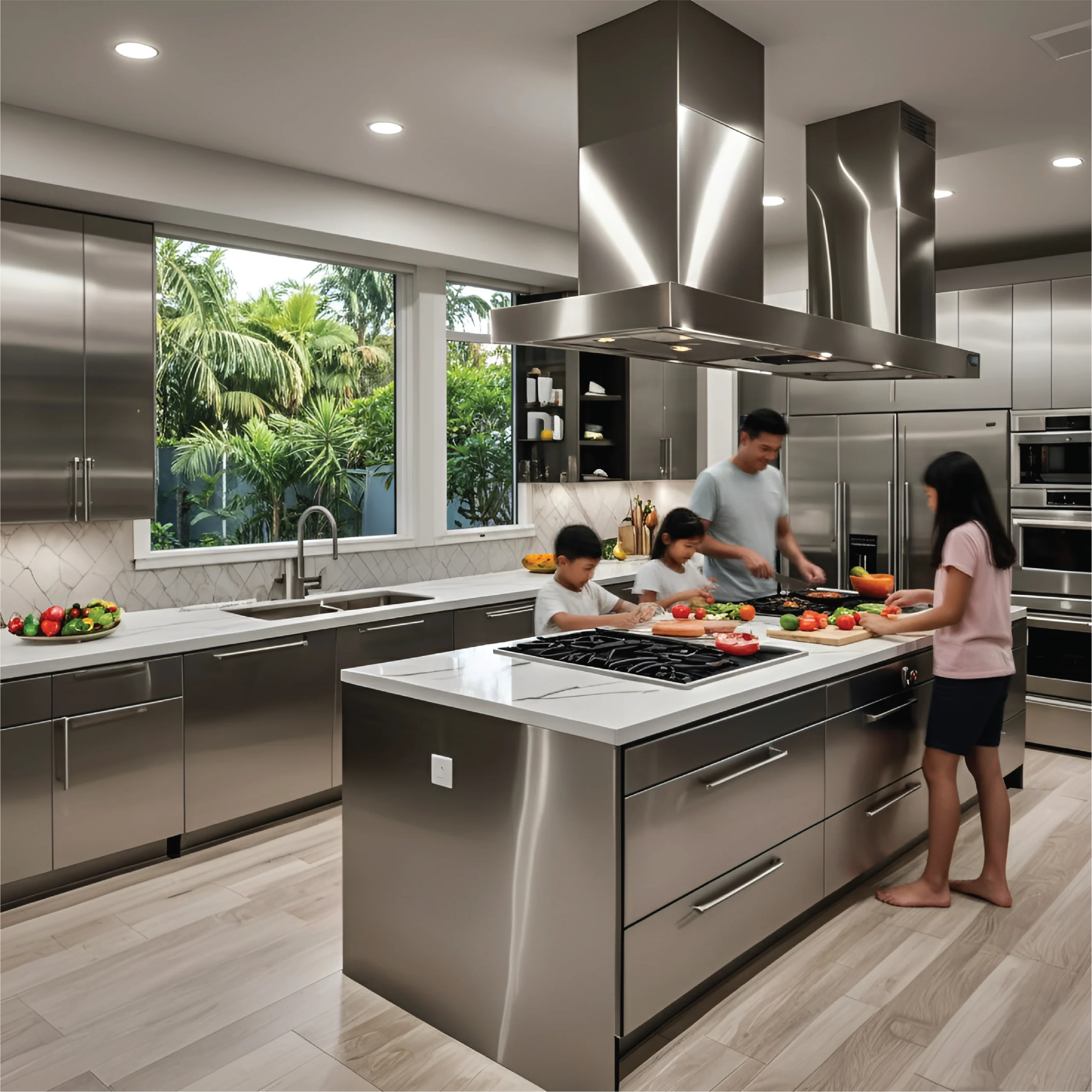 Kitchen set stainless steel untuk rumah